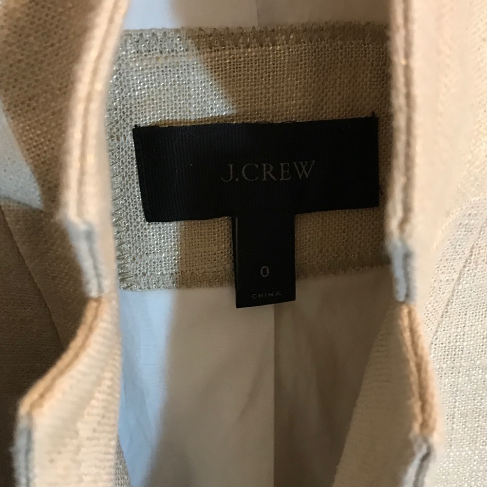 J. Crew Cream Single-Button Textured Blazer - Picture 2 of 7
